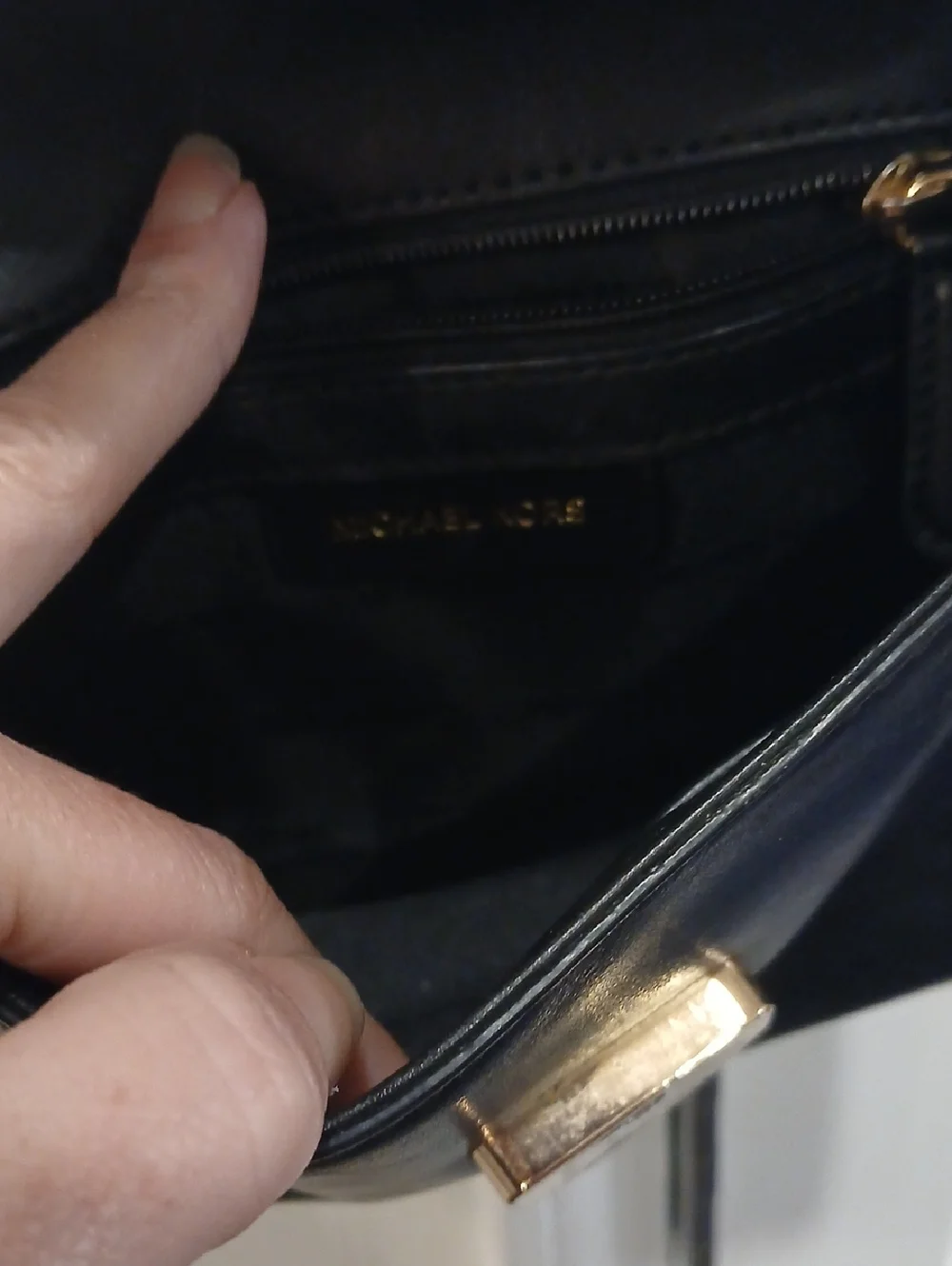Michael Kors Small Black Leather Crossbody